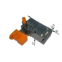 Выключатель перфоратора, лобзика (Китай) с регулятором оборотов (FA2-4/BEK/8(4)A)