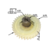 Шестерня пилы цепной эл. (пластик) VORSKLA (d-10mm, D-74мм 33 шлицов с правым наклоном)(D-2129)